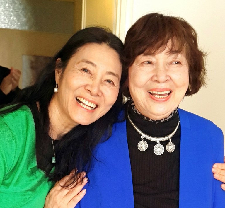 Mother and daughter connecting